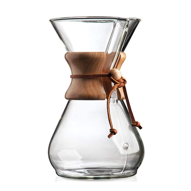 Filtre en acier inoxydable en verre borosilicaté de haute qualité versé sur le goutteur de café