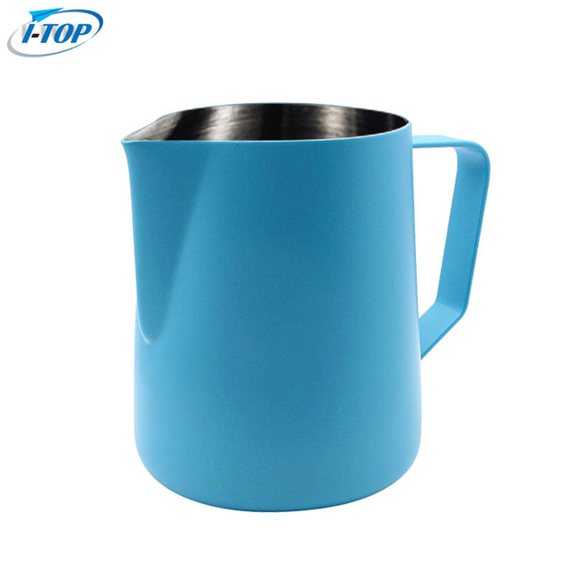Pot à lait en acier inoxydable riche et coloré