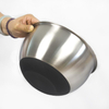 Bol de mélange de salade d'acier inoxydable de couleur d'ensemble de 2 PCS empilable multifonctionnel pour la cuisson