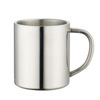 Tasse de mousqueton portable de voyage de camping en plein air avec poignée, tasse de mousqueton en métal de tasse de café de double paroi d'acier inoxydable