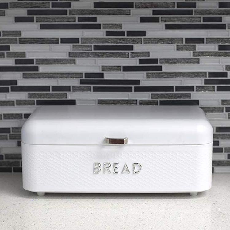 Conteneurs populaires de boîte de stockage de pain de nourriture d'acier inoxydable Grand bac à pain d'acier inoxydable avec le couvercle