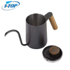 Pot à col de cygne en acier inoxydable de nouvelle conception versez sur le pot d'eau de thé de bouilloire de café d'égouttement