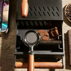 Barista Style Espresso Long Café Knock Bin Accessoires Tiroir En Acier Inoxydable Knock Box Noir