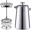 Presse à café lavable au lave-vaisselle Cafetière en acier inoxydable 304 à double paroi durable sans marc de café presse française