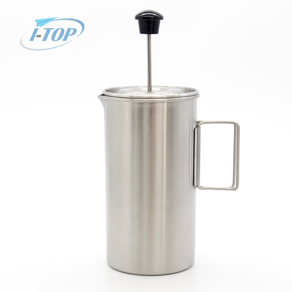 Pot de percolateur de café de Camping en acier inoxydable 304 pour la fabrication de café en plein air
