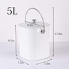 Mini poubelle de table Poubelle à compost de cuisine en acier inoxydable sans odeur avec couvercle filtrant