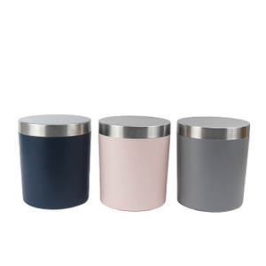 Pots de stockage scellés créatifs en acier inoxydable ménager ensemble de bidons en métal de café de sucre de thé