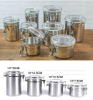 Pots de stockage scellés créatifs en acier inoxydable ménager ensemble de bidons en métal de café de sucre de thé