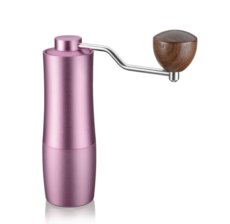 Moulin à café manuel de réglage réglable de cône d'acier inoxydable de commande numérique par ordinateur de la capacité noire 25g