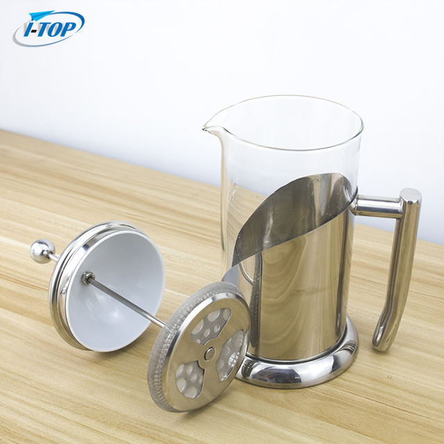 Presse à café de presse française d'acier inoxydable de Promotion d'usine d'i-TOP GFP07 pour le ménage