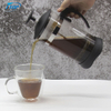 I-TOP GFP08 Cafetière en verre durable et résistante à la chaleur avec support et poignée en acier inoxydable
