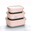 Vente en gros Adultes Enfants Leakproof Lunch Bento Box conteneur de stockage des aliments 304 Boîte à Lunch en Acier Inoxydable avec Couvercle
