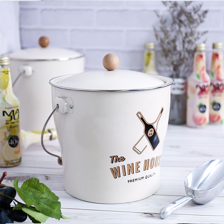 Amazon offre spéciale refroidisseur de boisson de fête à Double paroi en acier inoxydable seau à glace à champagne isolé avec poignée
