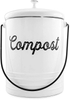 Composteur de 1,3 gallons pour comptoir de cuisine antirouille intérieur sans odeur filtres bac à compost avec couvercle