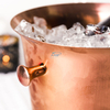 Logo personnalisé 3 litres bar à cocktails seau à glace refroidisseur de champagne Seaux à glace isolés Seau à glace en acier inoxydable avec poignée