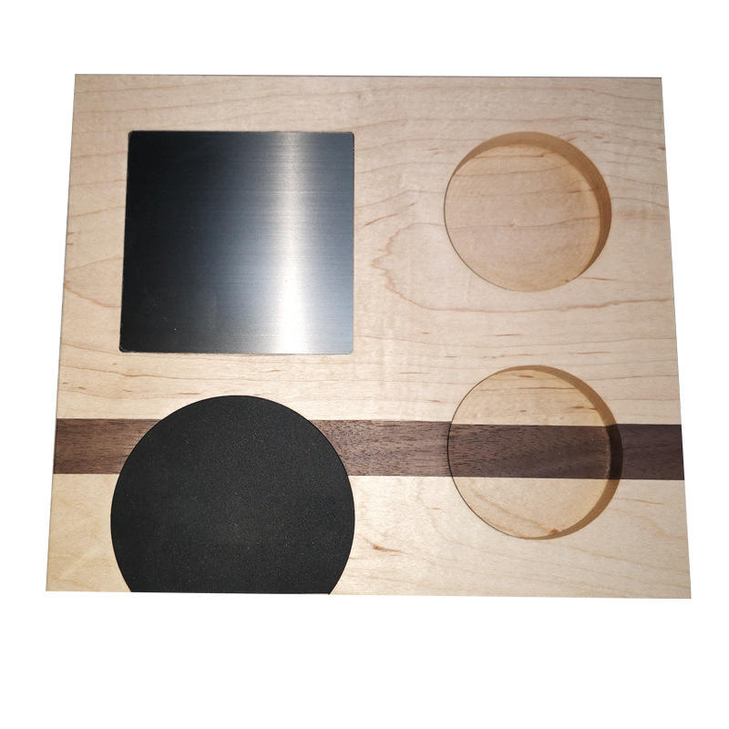 Boîte de rangement d'accessoires de Base de tasseur expresso Compatible avec toutes les tailles d'accessoires de marque Espresso Station de bourrage en noyer