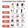Offre spéciale verser sur ensemble V60 Kit de café Mini acier inoxydable Portable main grain de café manuel moulin à café en gros