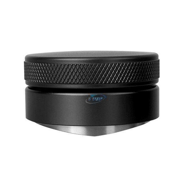 Outil de Distribution Espresso Niveleur Espresso 51mm à 58mm Distributeur de Café Noir en Acier Inoxydable
