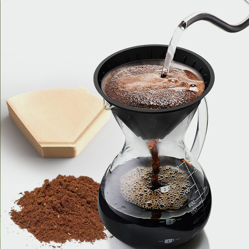 Porte-filtre à cône pliable réutilisable Goutte à goutte à froid Pliable Verser sur le goutteur à café en silicone