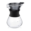 Versez sur la cafetière avec filtre Apace Living avec tasse à mesurer et bouchon en liège Élégant goutteur de café avec verseuse en verre