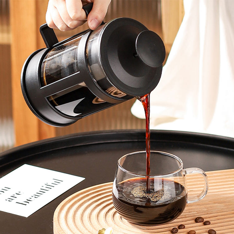 Presse à café populaire de vente chaude écologique Cafetière à presse française en bambou
