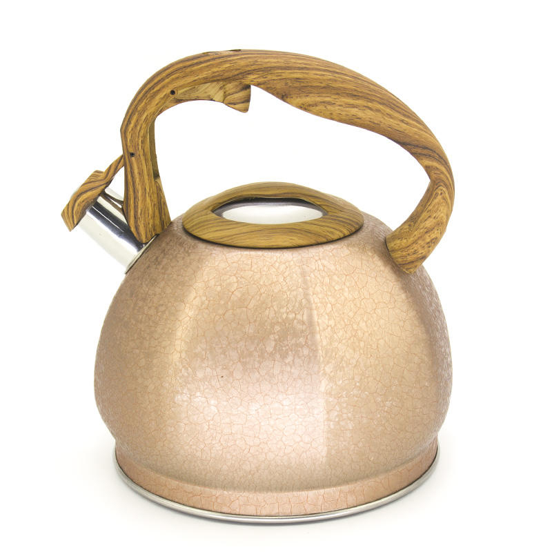 IT-CO1018 Golden High Quality Silver Color Painting bouilloire à thé sifflante en acier inoxydable
