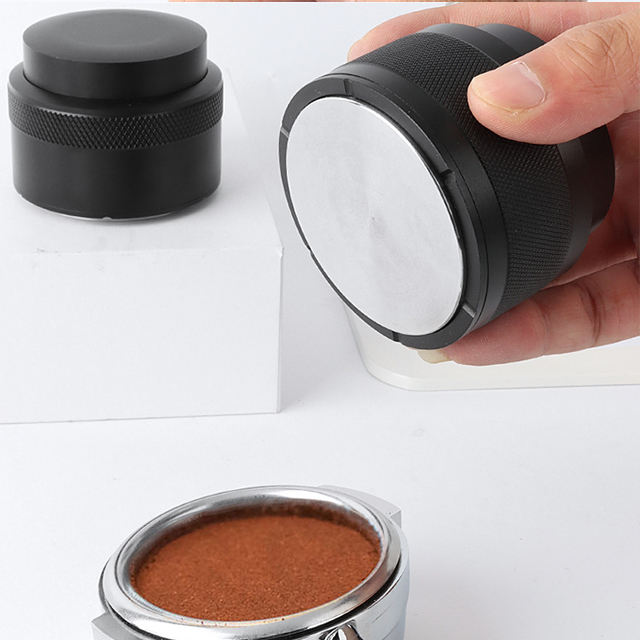Presse à café à ressort calibrée 58mm Presse à poudre Compression à ressort Barista Pression de bourrage constante Élasticité Tamper