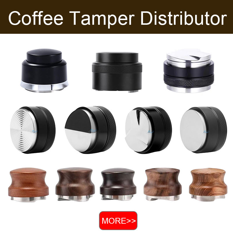 Vente en gros sur mesure 58 Mm 53 Mm 51 Mm Professionnel Barista Espresso Accessoires Réglable Distributeur De Café À Double Tête