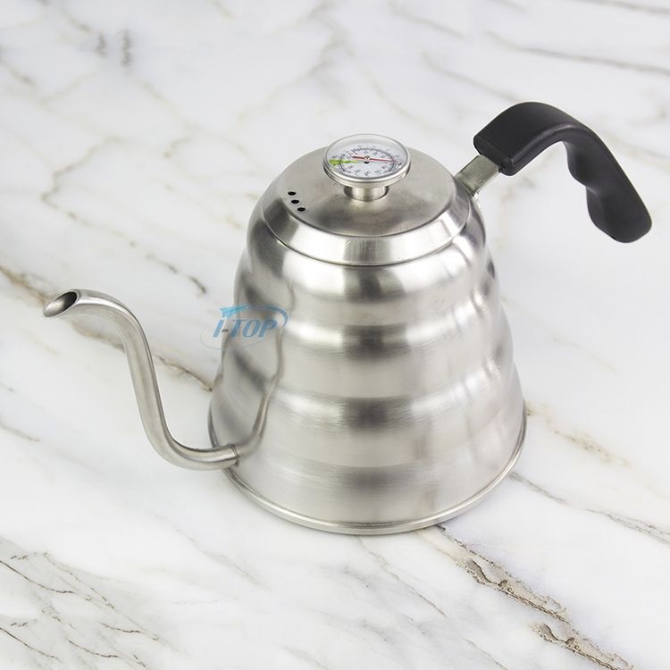 Mise à niveau de 600 ml en acier inoxydable Barista Verser sur le café Bouilloire de voyage Bouilloire à thé avec cafetière expresso à col de cygne