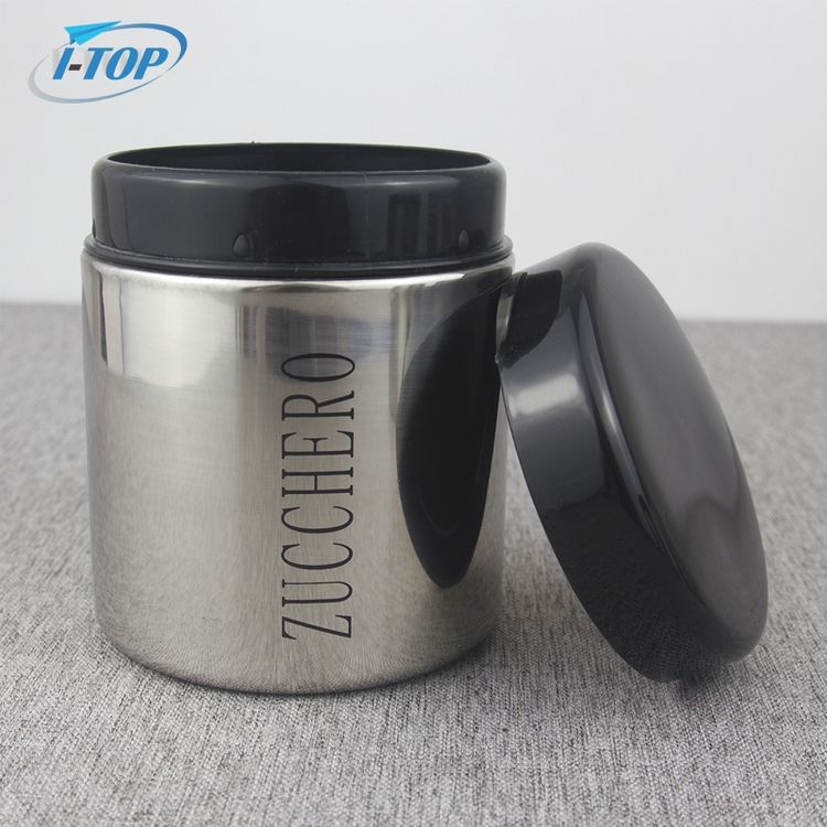 Organisateur hermétique de cuisine pots sucre café thé conteneur de stockage ensemble de bidons en acier inoxydable