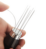WDT Tool Agitateur à café expresso professionnel Barista 0,4 mm Outil de distribution d'aiguilles avec support