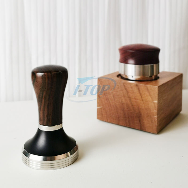 Presse à café en bois Espresso Coffee Powder Press Tamper