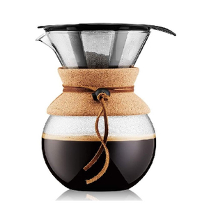 Pot d'égouttement de café de cafetière de brassage à froid en verre avec le filtre d'acier inoxydable