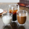 Tasses à café en verre ensemble tasses isolées à Double paroi grandes tasses pour thé Latte Cappuccino borosilicate tasses en verre transparent