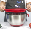 Bol de mélange de salade en acier inoxydable 304 empilable d'accessoires de cuisine multifonctionnels pour la cuisson