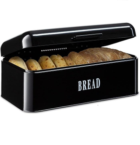 Boîte à pain Boîte à pain avec couvercle à charnière Boîte de rangement peu encombrante pour des repas plus longs et plus frais Pain Brioches Pâtisseries et gâteaux