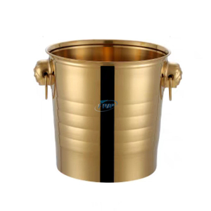 Usine directe 5,5 pouces Mini seau à glace portable à double paroi en acier inoxydable seau à glace pour seau à champagne