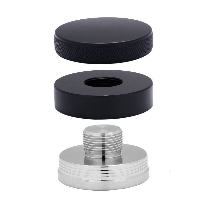 Espresso Tamper Coffee Distributor Tool Noir Réglable Profondeur Espresso Tamper Double Tête Distributeur De Café