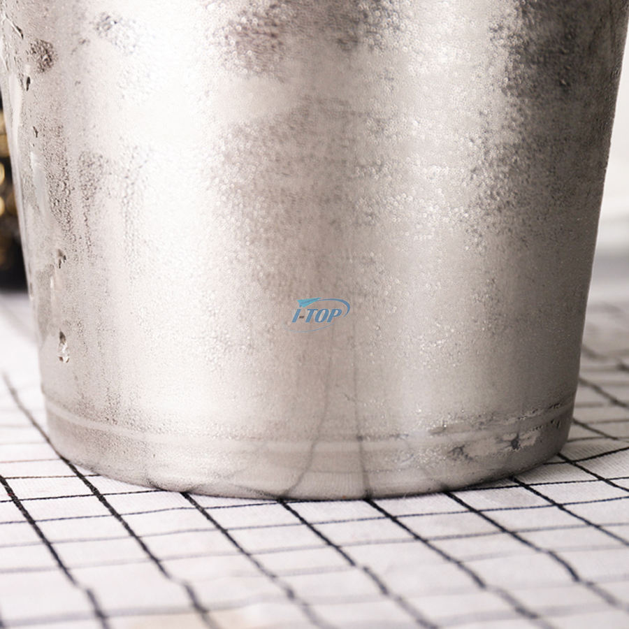 Logo personnalisé 3 litres bar à cocktails seau à glace refroidisseur de champagne Seaux à glace isolés Seau à glace en acier inoxydable avec poignée