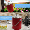 Seau à compost de cuisine pour comptoir ou sous évier 1,3 gallon en métal intérieur maison appartement éco biodégradable bac à compost