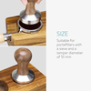 Station de bourrage de café en bois - Support de bourrage de 51 mm pour accessoires de machine à expresso - Support de porte-filtre en bois pour café
