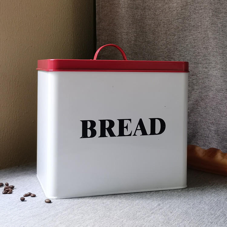 Boîte à pain en métal/boîte de stockage de pain en métal pour la cuisine utilisant