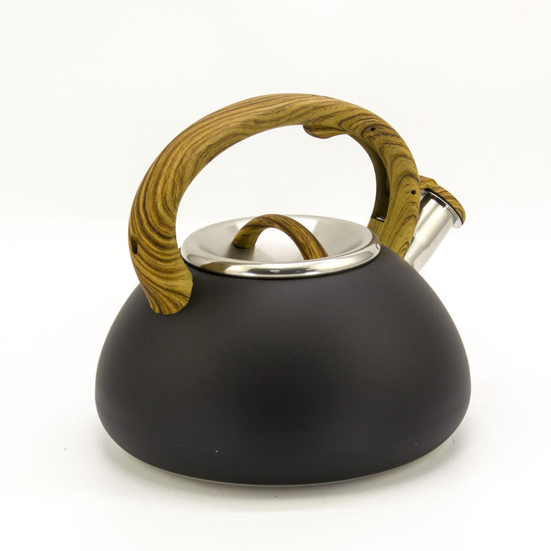 IT-CP1058 Bouilloire bollitore minimaliste avec sifflet bouilloire à thé cuisinière bouilloire sifflante en acier inoxydable avec manche en bois