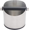 Coffee Knock Box, Black Espresso Knock Box avec Knock Bar Amovible Et Base Antidérapante Passe Au Lave-Vaisselle, Acier Inoxydable