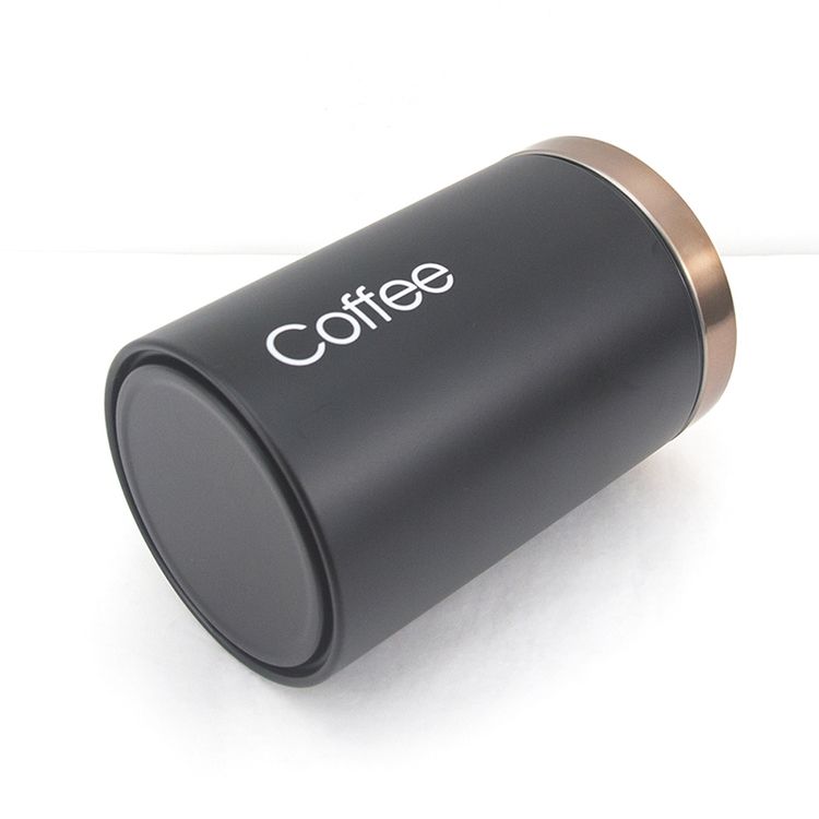 Ensembles de bidons de sucre de thé de café hermétiques de pot de stockage de nourriture de cuisine de revêtement d'acier inoxydable faits sur commande