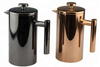 Presse française miroir noir Style classique en acier inoxydable cafetière à double paroi isolée 34 oz presse française avec Logo personnalisé