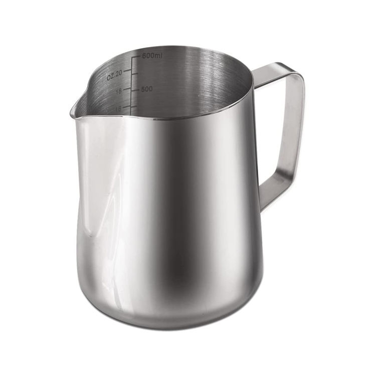 350 ml 600 ml Café Espresso Lait Moussant Pichet avec Échelles De Mesure Pot À Lait En Acier Inoxydable