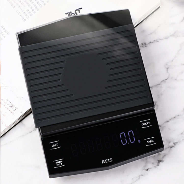 Ecocoffee Vendre comme des gâteaux chauds Balance de poche numérique Mode automatique Minuterie de café Balance électronique avec cuisine de temps