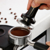 Ecocoffee Espresso Tasse à café en acier inoxydable calibrée avec presse à poudre à poignée à ressort