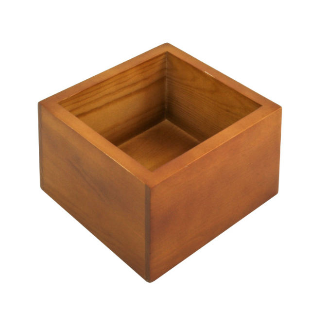 Boîte à café en acier inoxydable Knock Box Espresso avec coffret en bois - Boîte à café avec cadre en bois